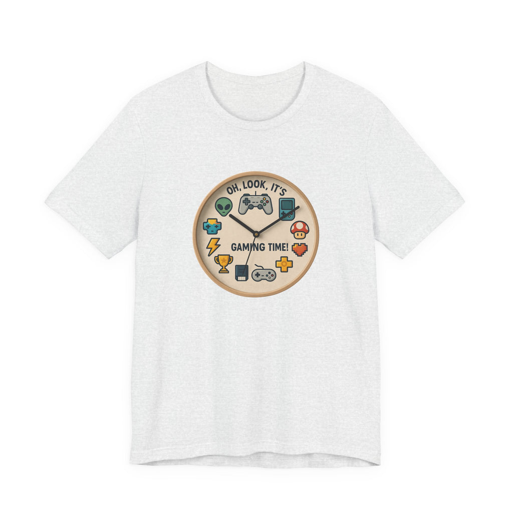 Gaming Time Graphic Tee — "Oh, Look, It's Gaming Time" Video Game Controller Shirt