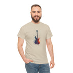 Guitar Splash T‑Shirt — Watercolor Electric Bass Guitar Music Tee