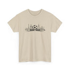 Soccer Stadium Skyline T‑Shirt — City Landmark Football Graphic Tee