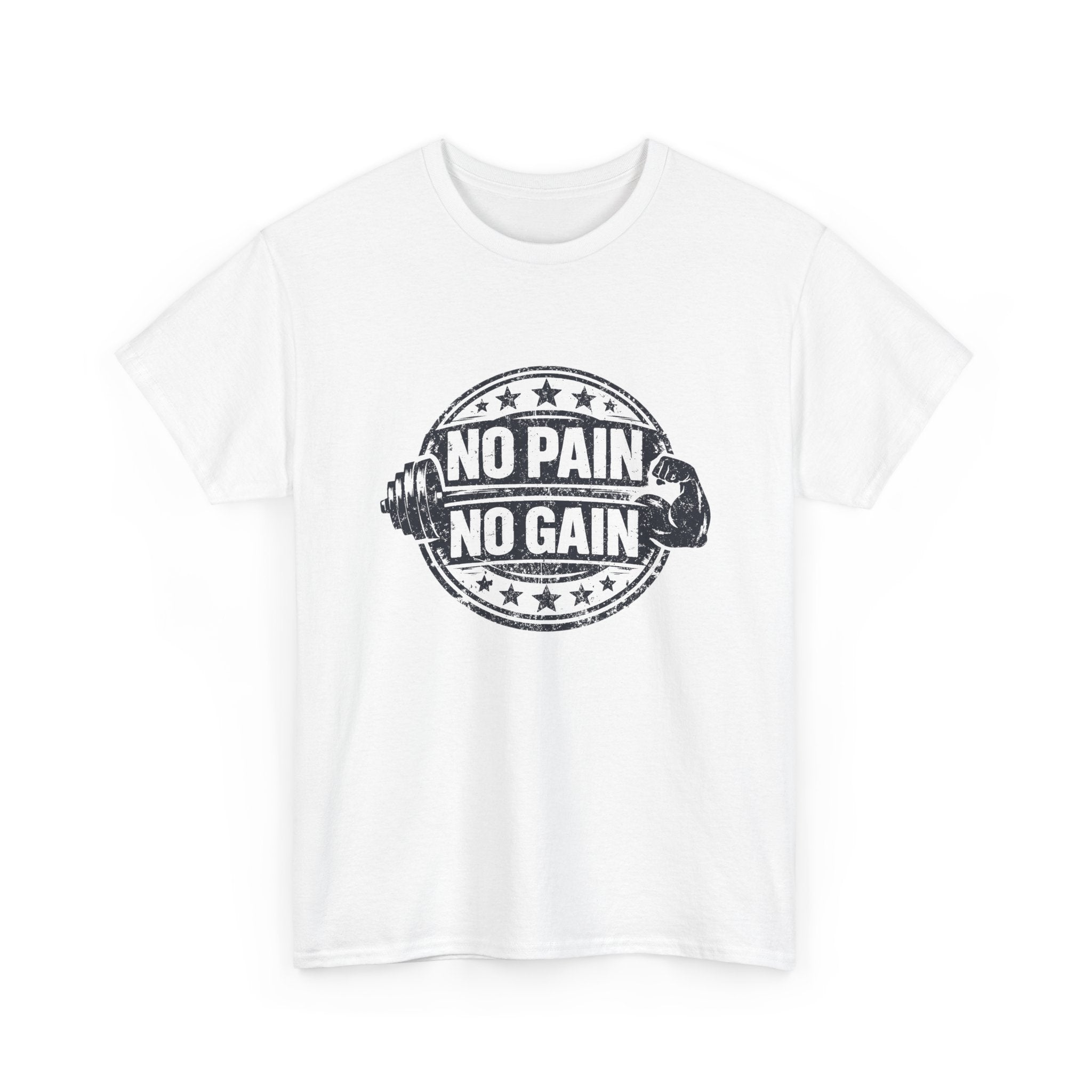 No Pain No Gain Gym T-Shirt — Motivational Workout Tee