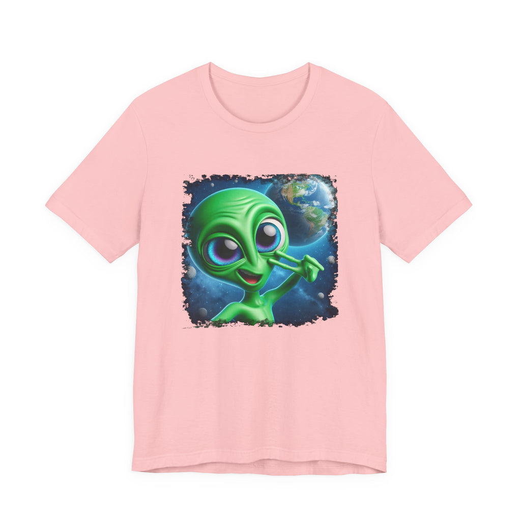 Unisex Jersey Alien Selfie Short Sleeve Tee
