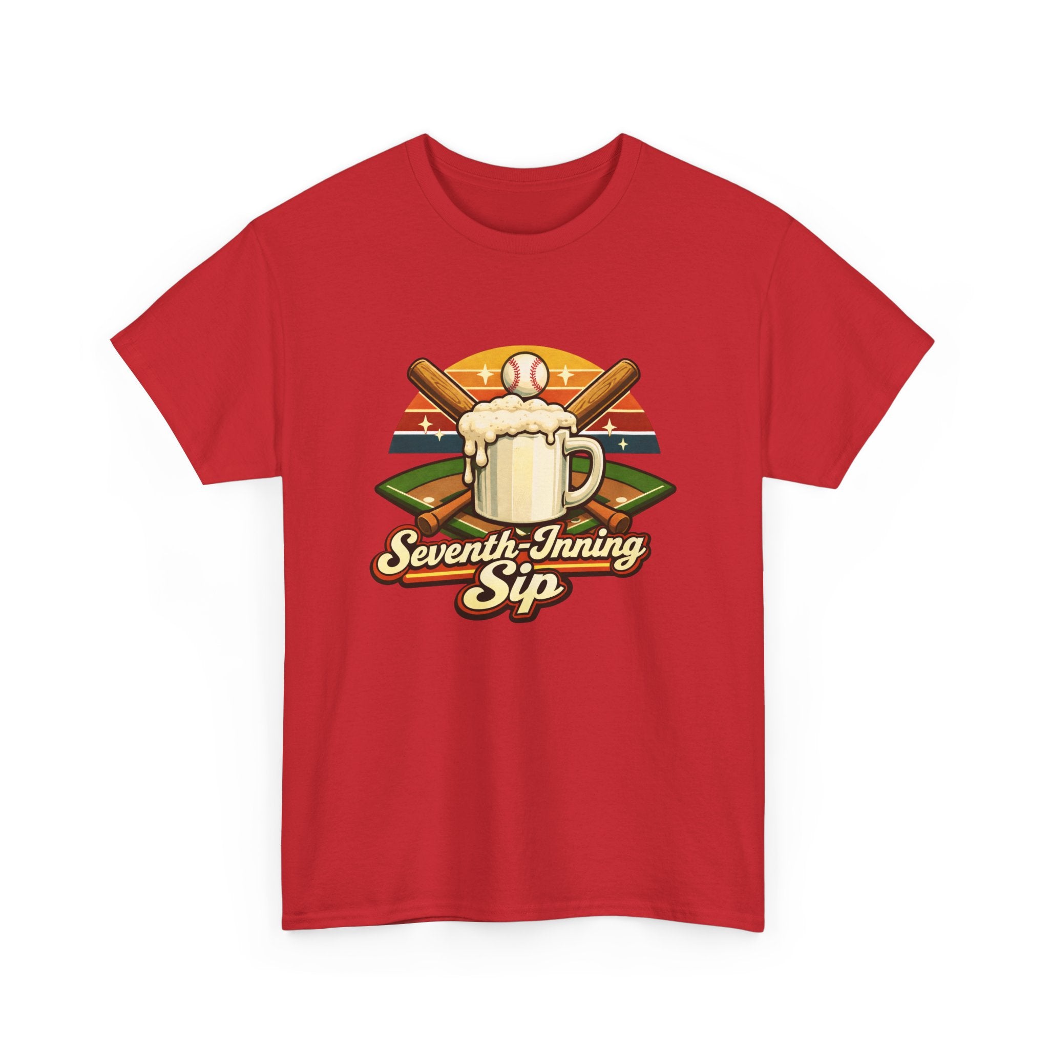 Seventh-Inning Sip Baseball Beer T-Shirt