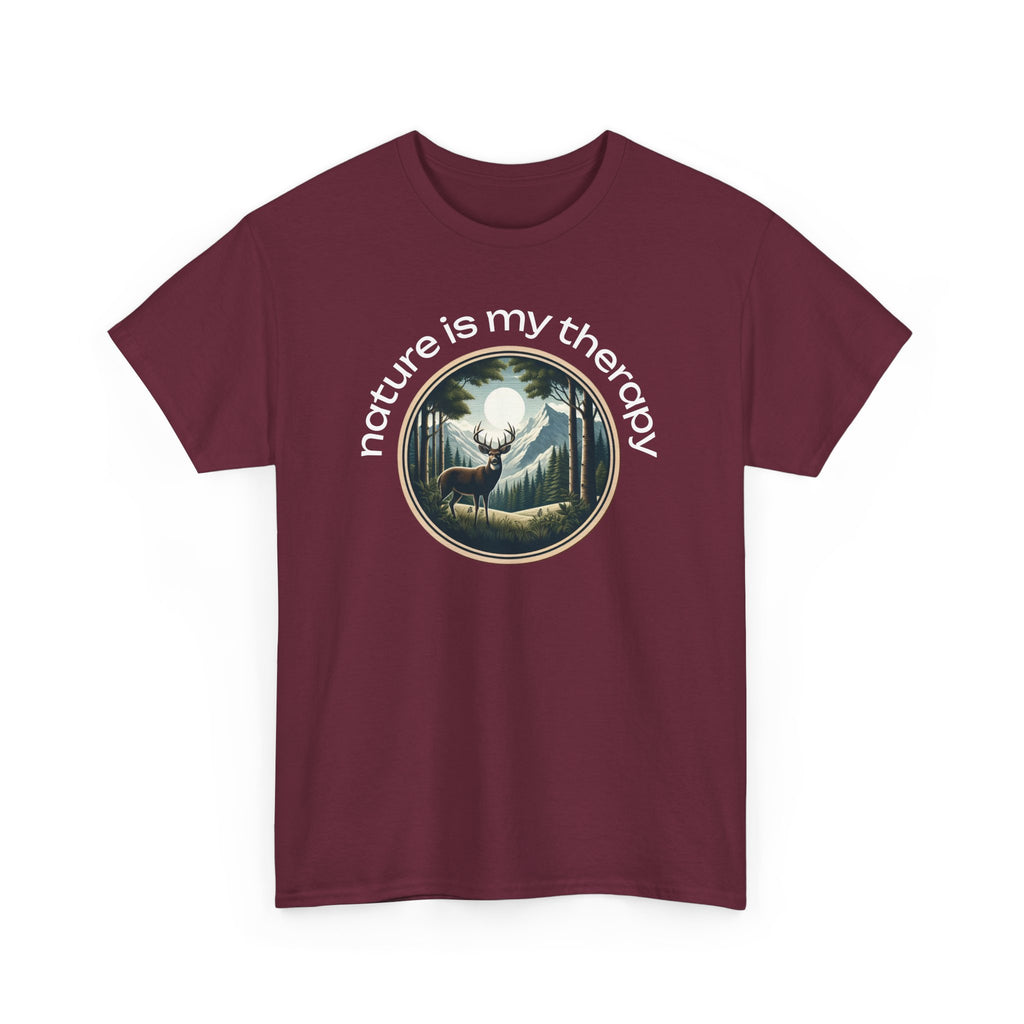 Nature Is My Therapy T-Shirt — Forest Meditation Graphic Tee