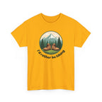 Hiking T-Shirt — 'I'd Rather Be Hiking' Mountain & Camping Graphic Tee