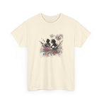 Silhouette Musicians Tee - Artistic Swirl Music Graphic Shirt