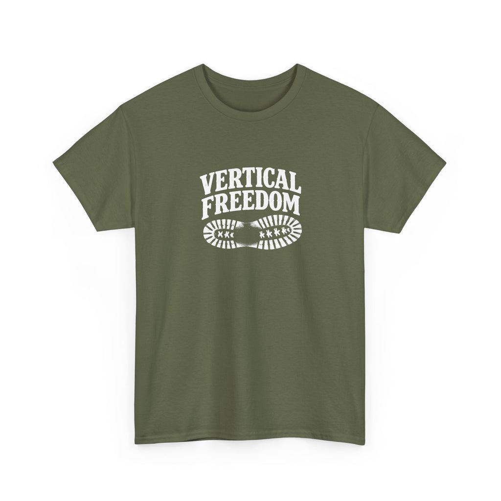 Vertical Freedom Outdoor Adventure Hiking Climbing Bootprint Tee