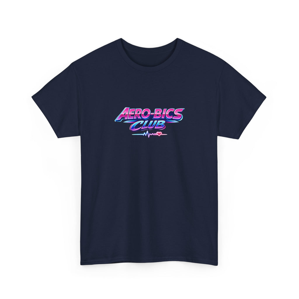 Aero-Bics Club T-Shirt — Retro 80s Neon Fitness Tee