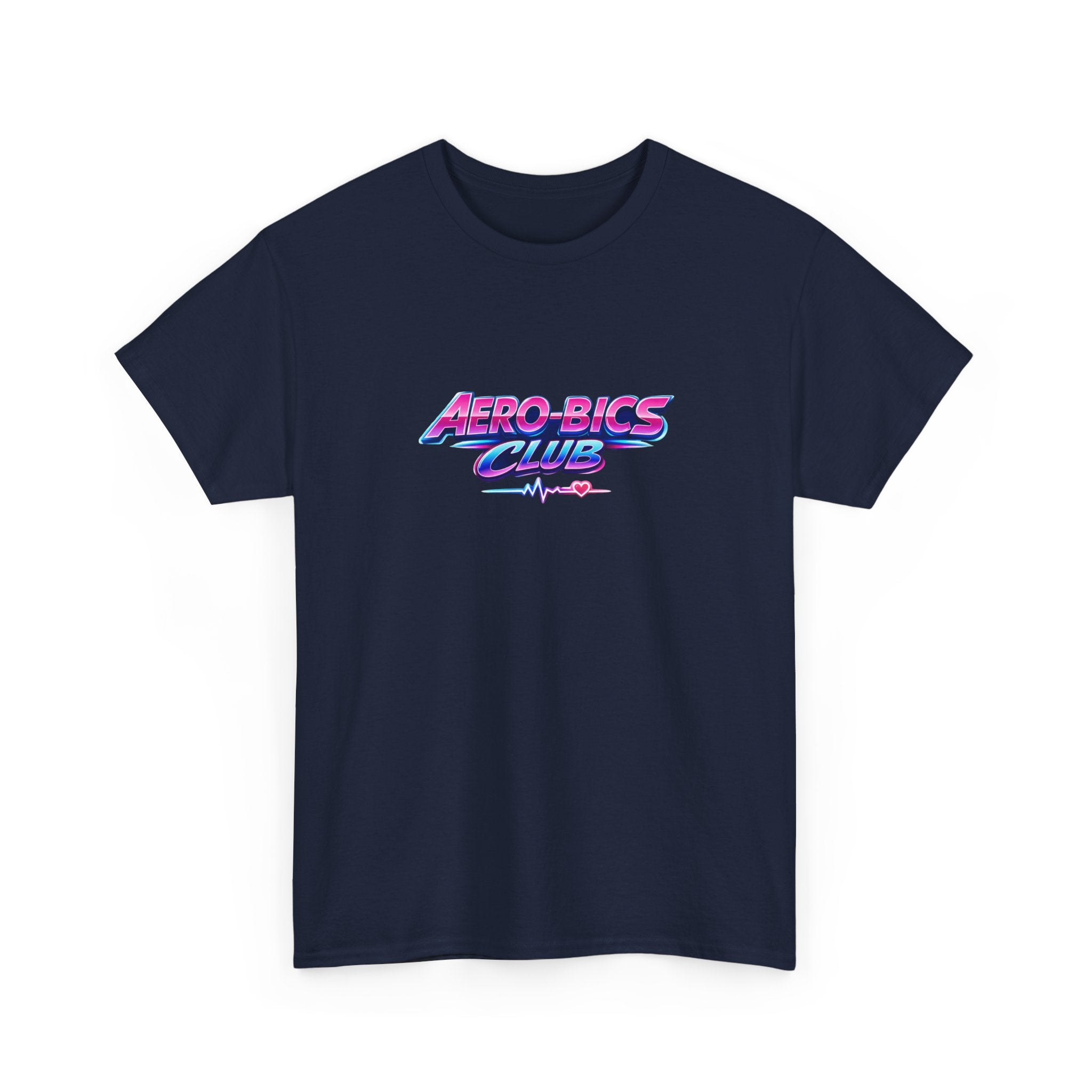 Aero-Bics Club T-Shirt — Retro 80s Neon Fitness Tee