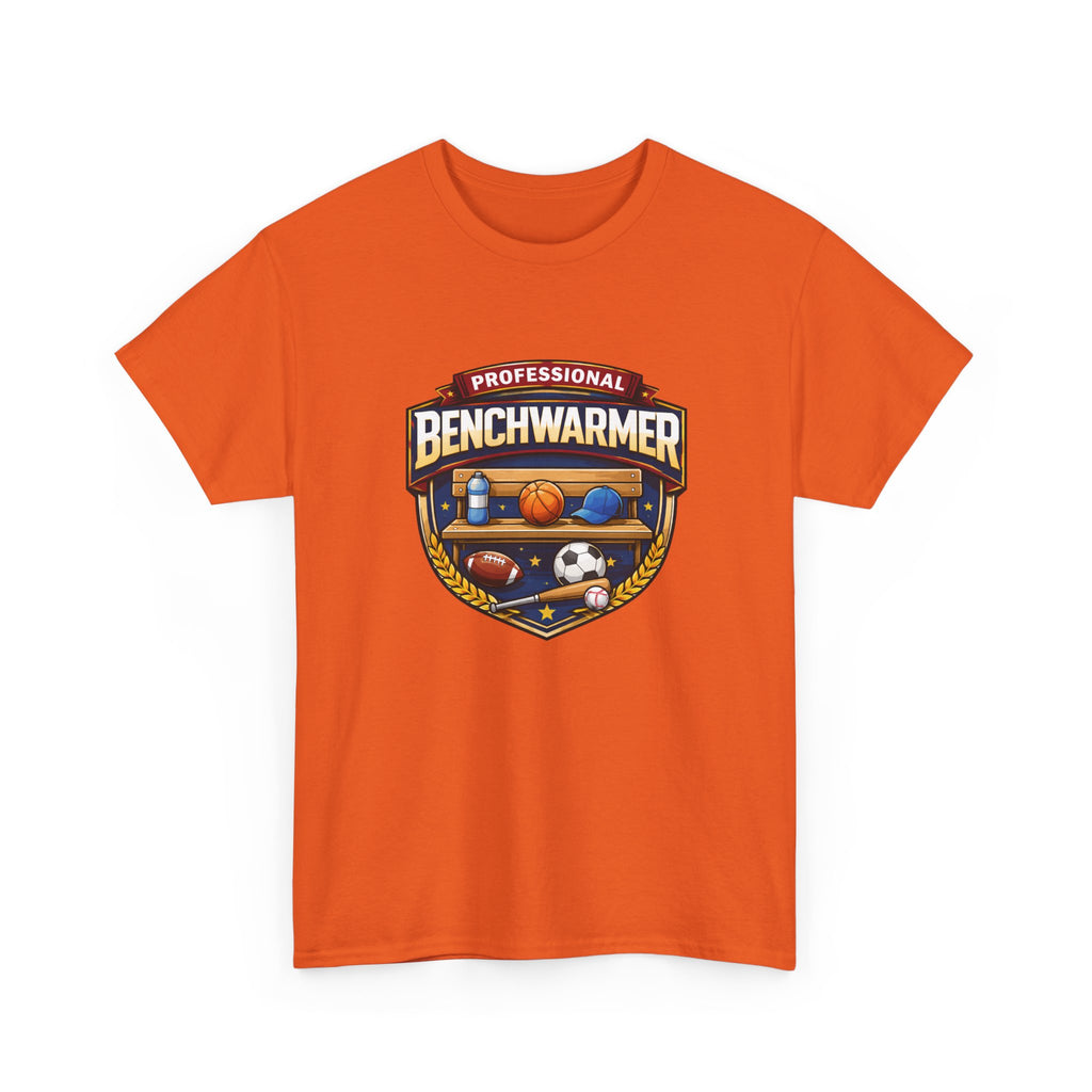 Professional Benchwarmer Sports T-Shirt — Funny Basketball Soccer Baseball Design