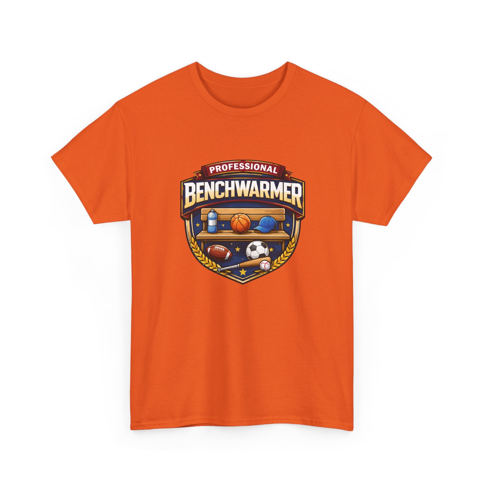 Professional Benchwarmer Sports T-Shirt — Funny Basketball Soccer Baseball Design