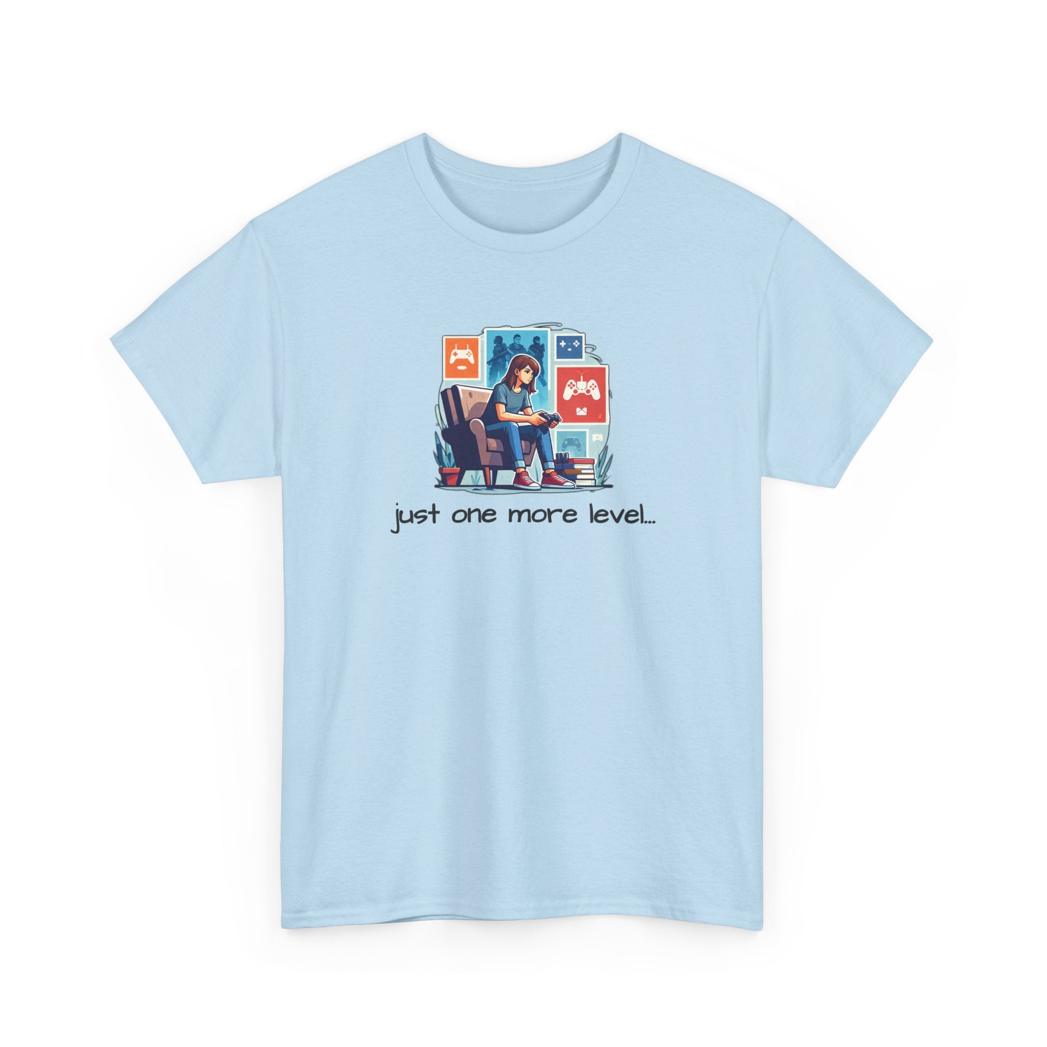 Girl Gamer Arcade T‑Shirt — "Just One More Level" Retro Video Game Tee