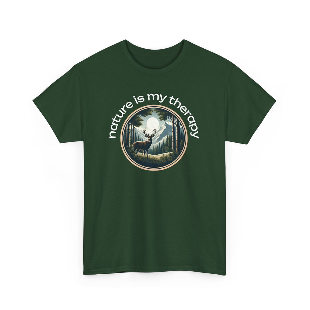 Nature Is My Therapy T-Shirt — Forest Meditation Graphic Tee