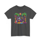 Beach Raccoon Hammock T‑Shirt — Tropical Summer Vibes Graphic Tee