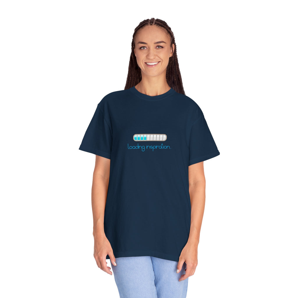 T‑Shirt — "Loading Inspiration" Minimal Progress Bar Graphic Tee