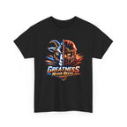 Greatness Never Rests Football T-Shirt — Goat & Helmet Sports Tee