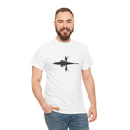 Guitarist Silhouette T-Shirt — Water Reflection Musician Tee