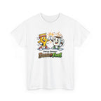 Athletic Energy T-Shirt — 'Energy Sponsor Bean Fuel' Coffee & LIghtning Cartoon Graphic Tee