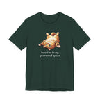 Cat Nap T‑Shirt — "How I Be In My Purrsonal Space" Cute Relaxed Cat Graphic Tee