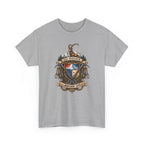 Adventure Crest T-Shirt — "Go Higher" Mountain Climbing Graphic Tee