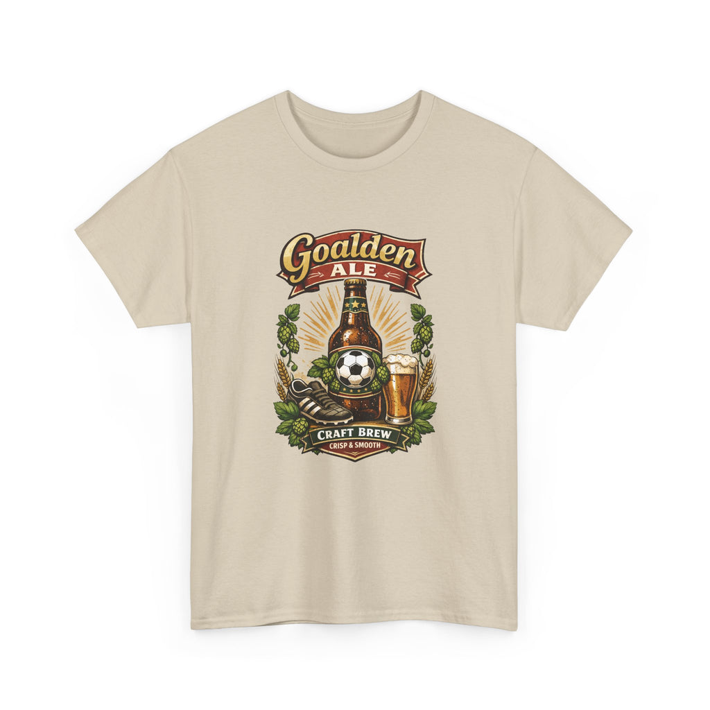 Goalden Ale Craft Beer And Soccer T-Shirt — Vintage Brewery Design