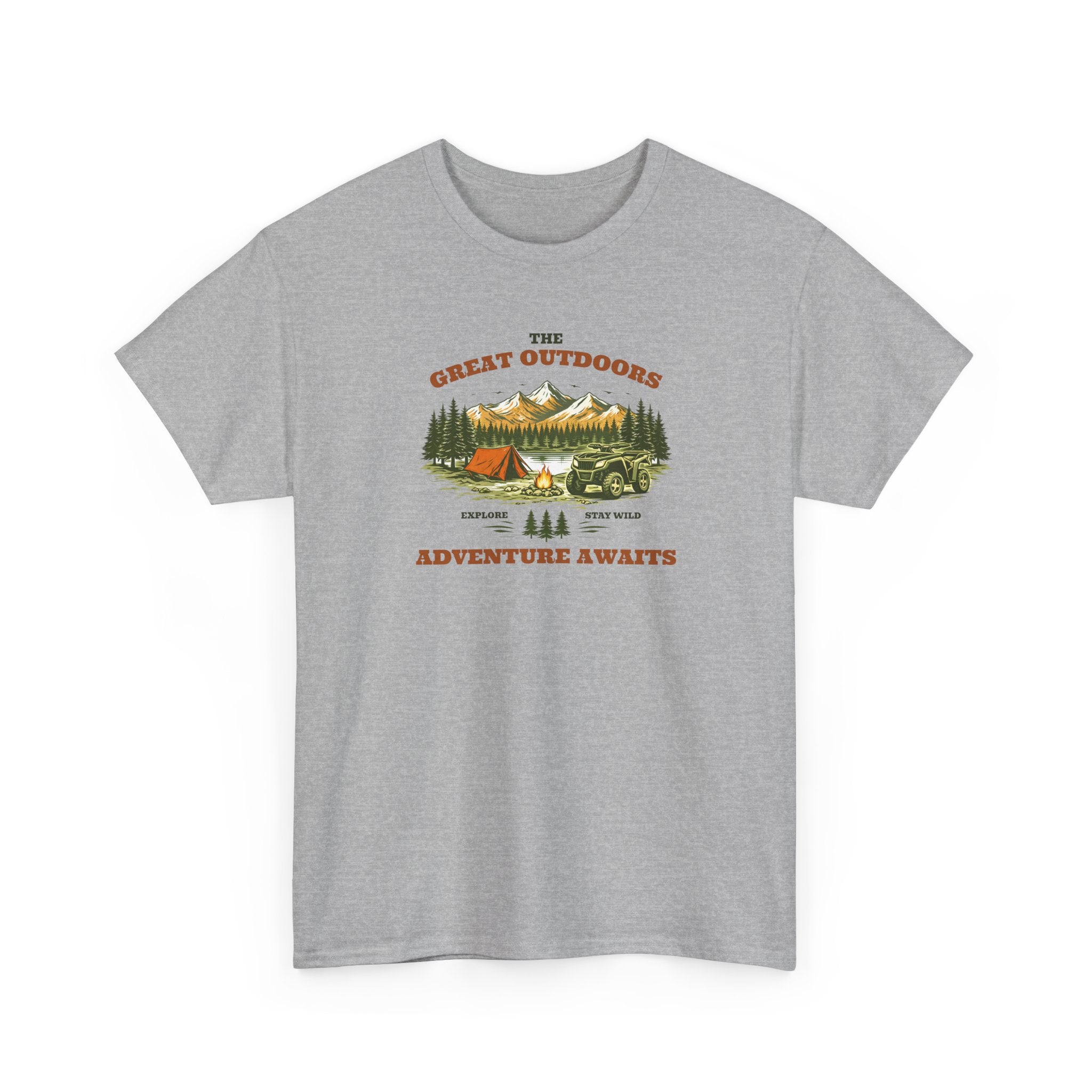 Outdoor Adventure T-Shirt — "The Great Outdoors"  ATV Nature Camping Tee