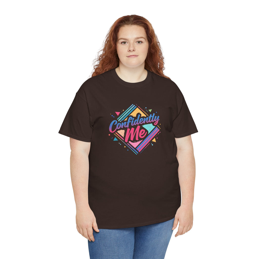 Confidently Me Tee — Retro Pastel Self-Love Graphic T-Shirt