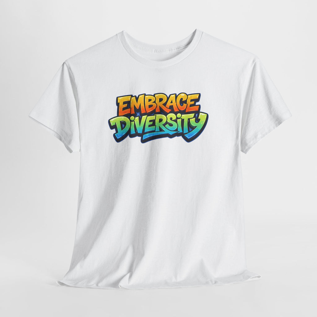 Embrace Diversity T-Shirt — Colorful Graffiti Pride Tee