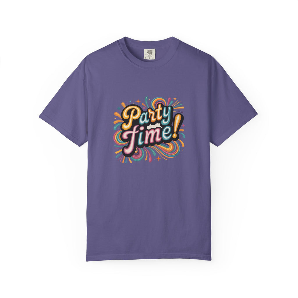 Party Time! Graphic T-Shirt — Retro Colorful Celebration Tee