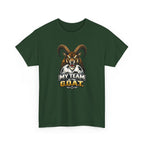 Goat Ibex Soccer Tee — "My Team Is the GOAT" Sports Fan T-Shirt