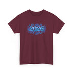 2026 Decorative Script Tee — New Year Celebration T-Shirt