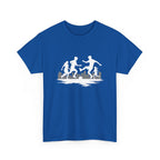 Youth Playing Soccer Silhouette Tee – Fun Outdoor Play Graphic T‑Shirt