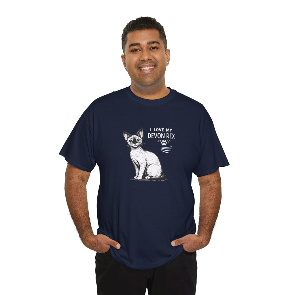 Devon Rex Cat T-Shirt — I Love My Devon Rex Graphic Tee