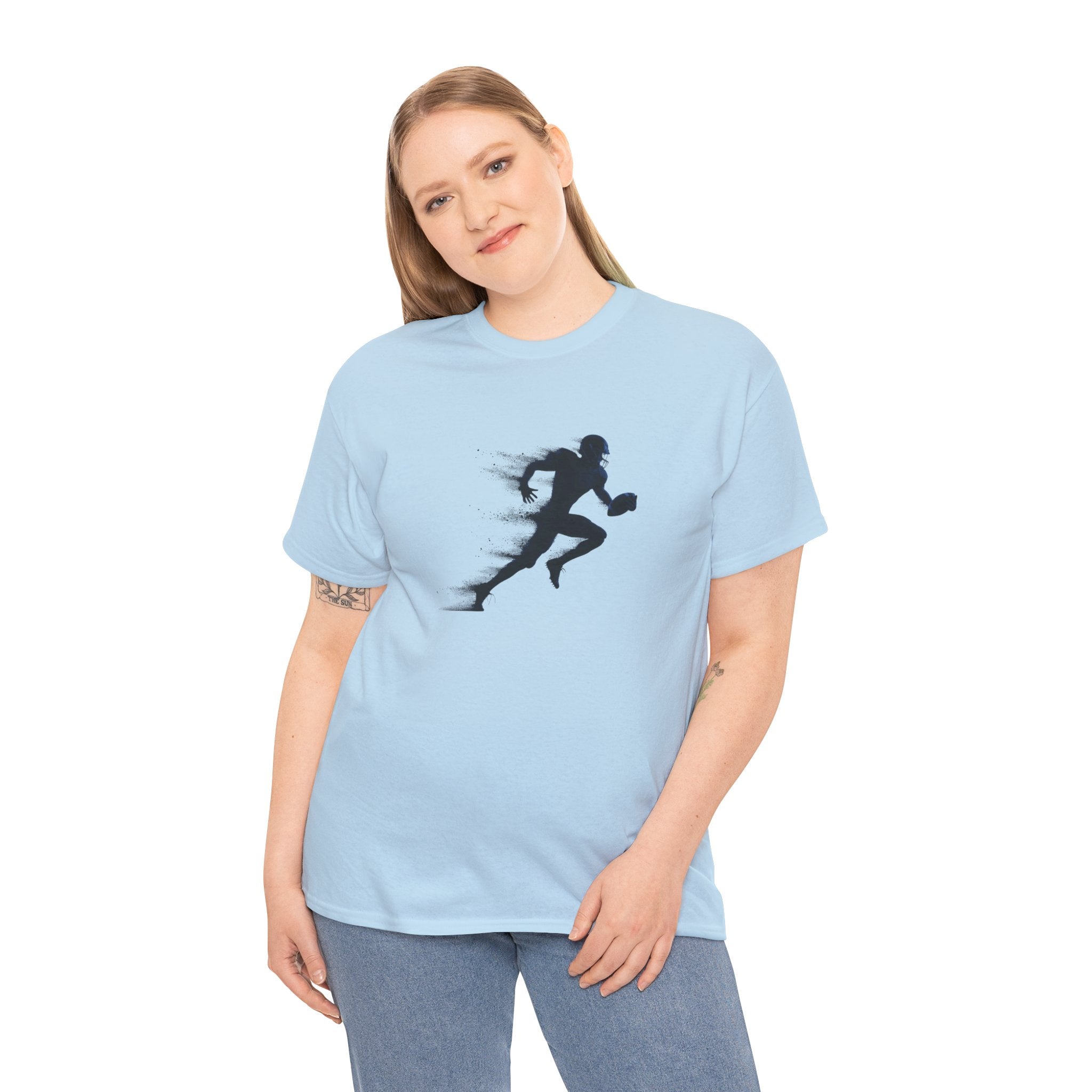 Football Silhouette T‑Shirt — American Football Athletic Graphic Tee