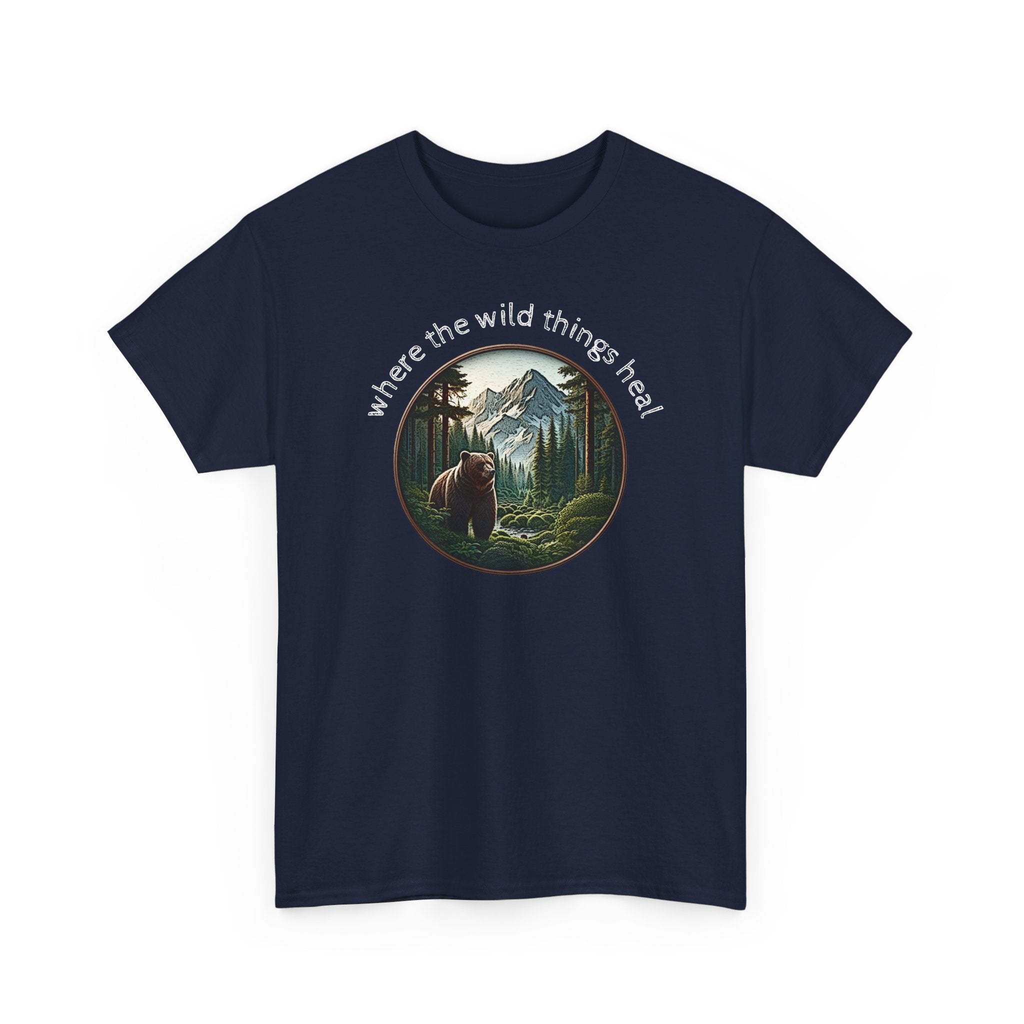 Where the Wild Things Heal - Outdoor Meditation T-Shirt