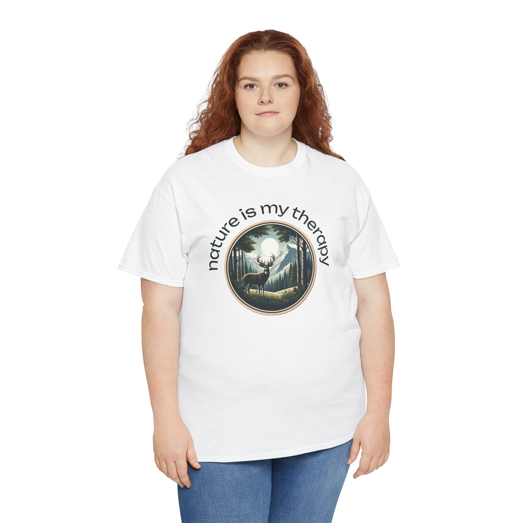 Nature Is My Therapy T-Shirt — Forest Meditation Graphic Tee
