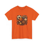 Sports Heart Graphic Tee — Basketball, Soccer & Baseball Love Shirt