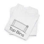 Top Bins T-Shirt – Minimal Soccer Goal Graphic Tee