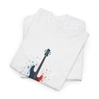 Guitar Splash T‑Shirt — Watercolor Electric Bass Guitar Music Tee