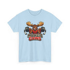 Moose-Cle Gains Tee — Funny Moose Weightlifting Gym Shirt