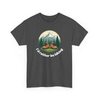 Hiking T-Shirt — 'I'd Rather Be Hiking' Mountain & Camping Graphic Tee