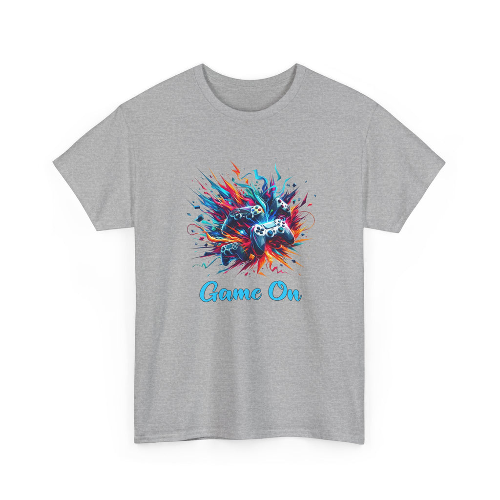Gaming T-Shirt — 'Game On' Color Splash Controller Tee