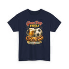Game Day Fuel Soccer T-Shirt — Cheers & Goals Snack & Beer Graphic Tee
