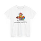 'It Looked Easier on TV' Funny Athletic Sports Fan Graphic T Shirt