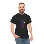 Saxophone Watercolor Tee — Artistic Jazz Instrument Shirt