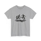 Youth Playing Soccer Silhouette Tee – Fun Outdoor Play Graphic T‑Shirt