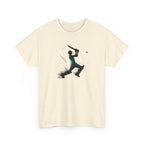Cricket Batter Silhouette Tee — Action Sports Cricket T‑Shirt