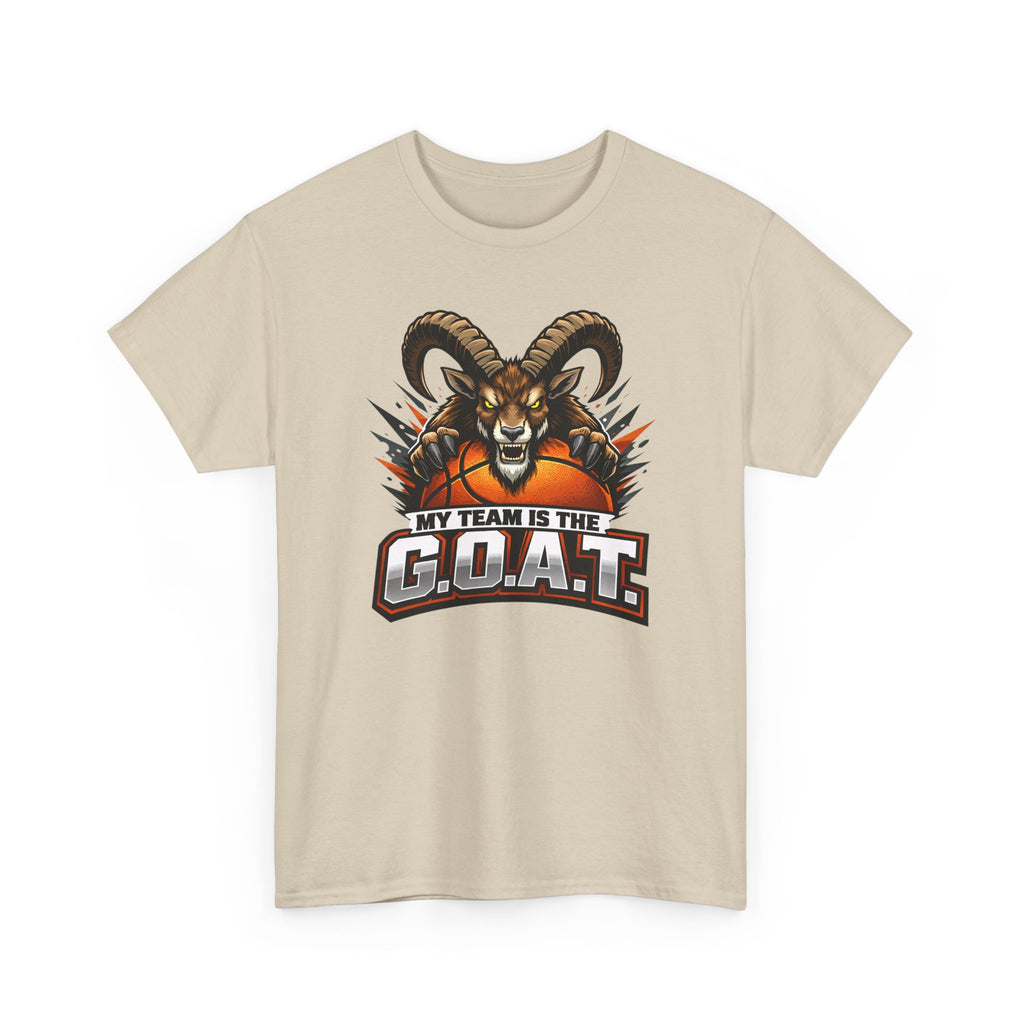 G.O.A.T. Graphic Tee — Fierce Goat Basketball Player Fan Shirt