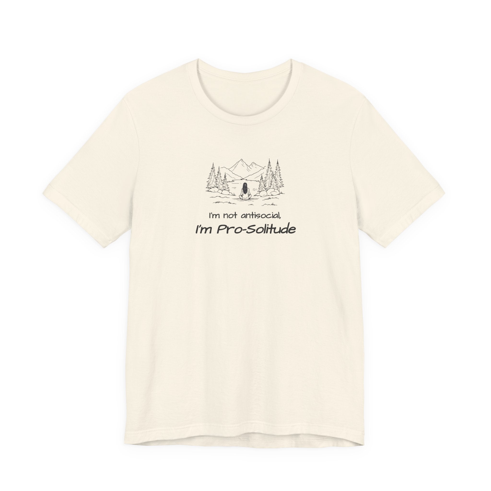 T‑Shirt — "I'm not antisocial, I'm Pro‑Solitude" Mountain Camping Introvert Graphic Tee