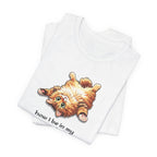 Cat Nap T‑Shirt — "How I Be In My Purrsonal Space" Cute Relaxed Cat Graphic Tee