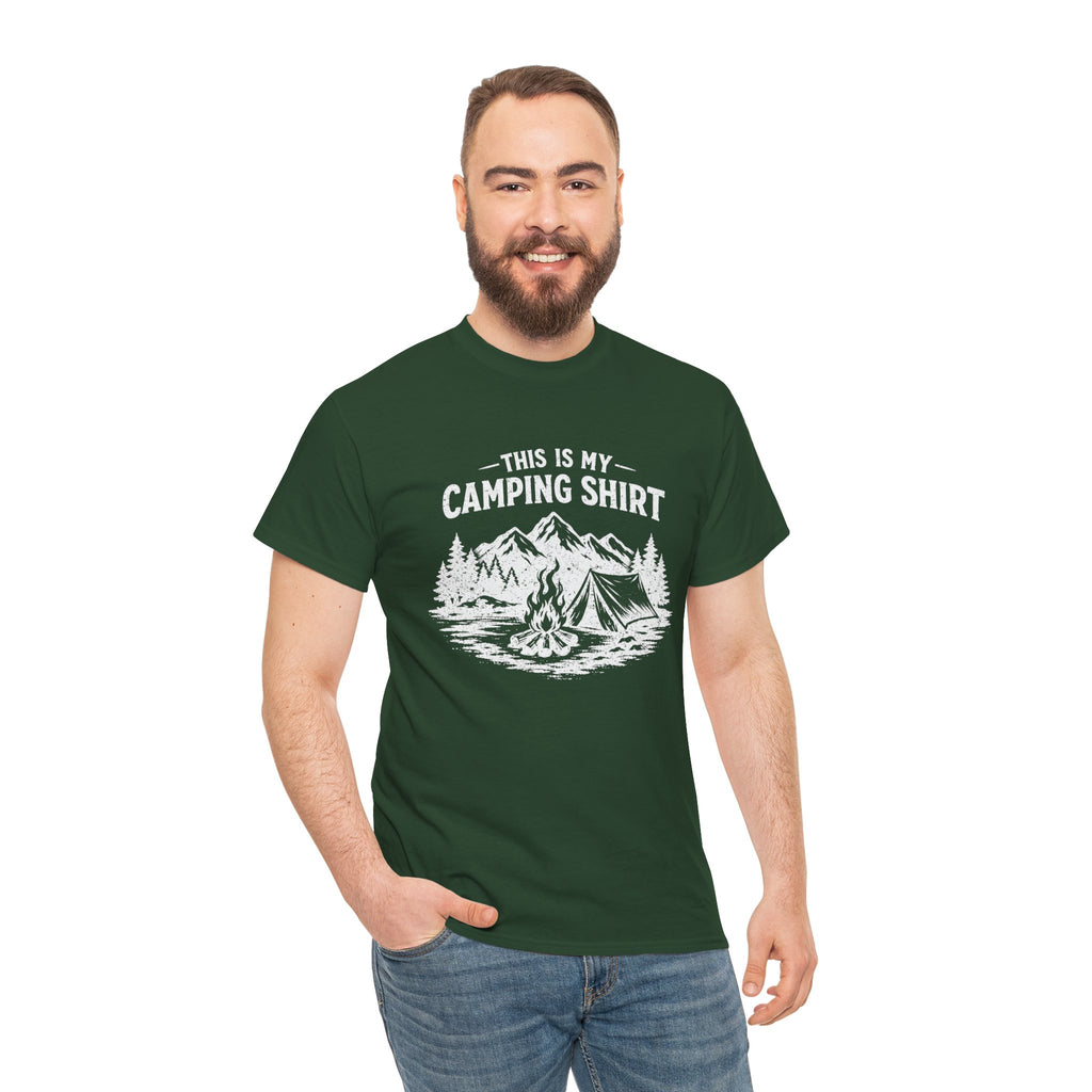 This Is My Camping Shirt - Graphic T‑Shirt for Campers & Outdoor Lovers